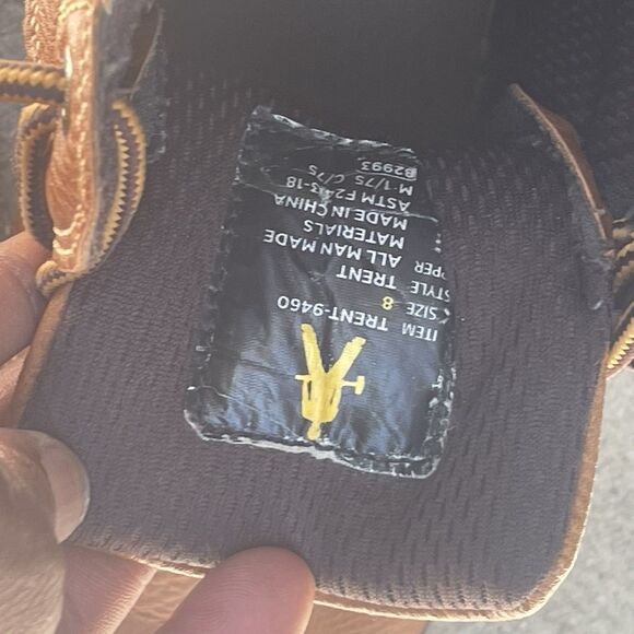 Eurostar STEEL TOE Tan Work Boots Oil Resistant Men’s Size 8 Excellent Shape - Picture 5 of 6